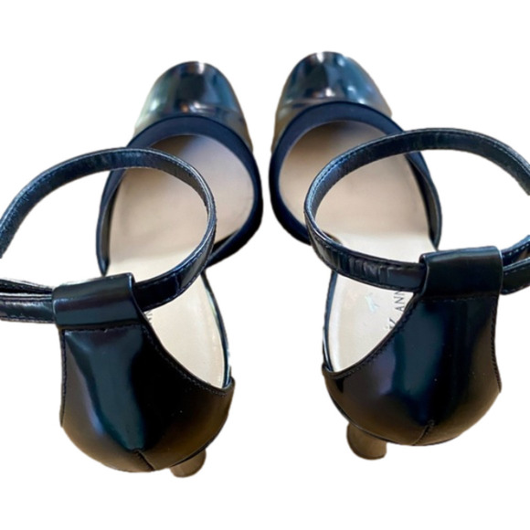 ANNE KLEIN Shoes Ankle Strap Black Patent Leather 3” Heel Womens Siz… - Picture 5 of 10